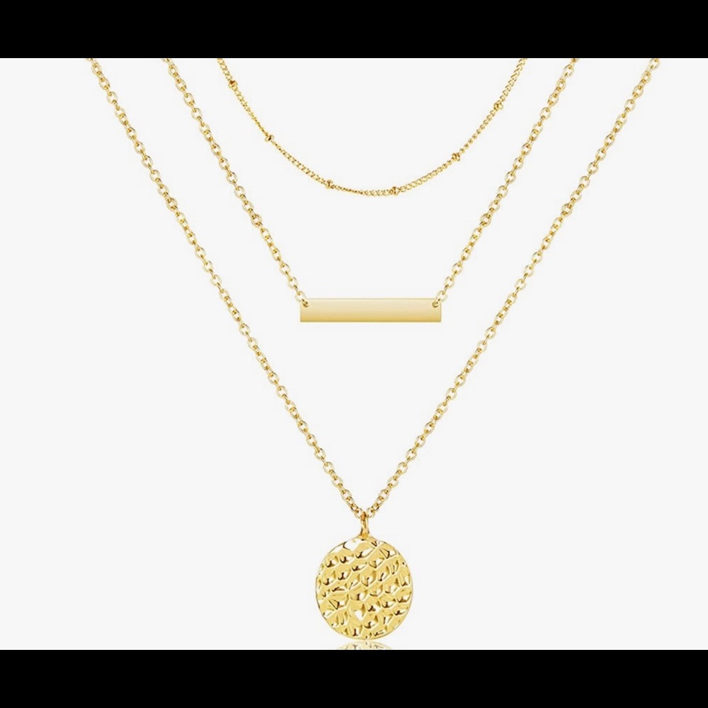 Gold Coin Multi-Layer Choker Necklace I ♥️ you!